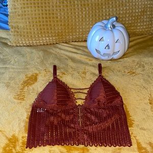 Burgundy top